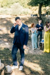 crying groom wedding ceremony crete